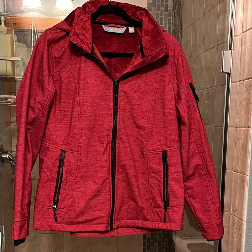 Free Country Women's Red Fleecelined Jacket
